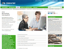 Tablet Screenshot of barrierefreie-website.cyberfactory.ch